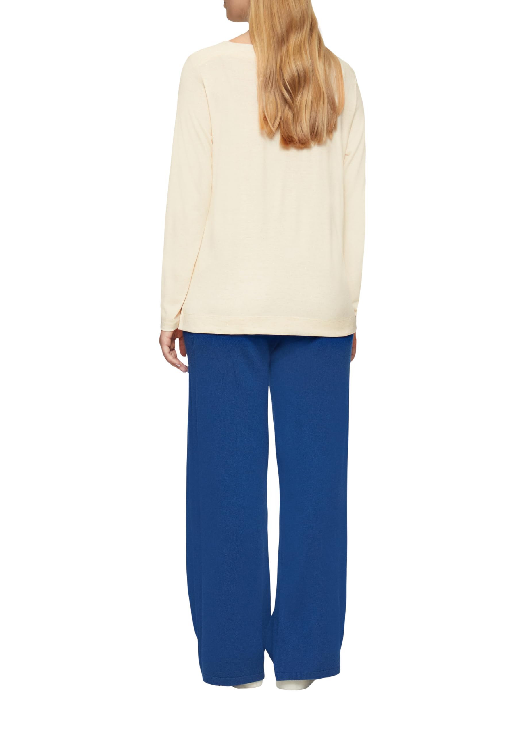 s.Oliver Langarm-Shirt mit Metallic-Effekt