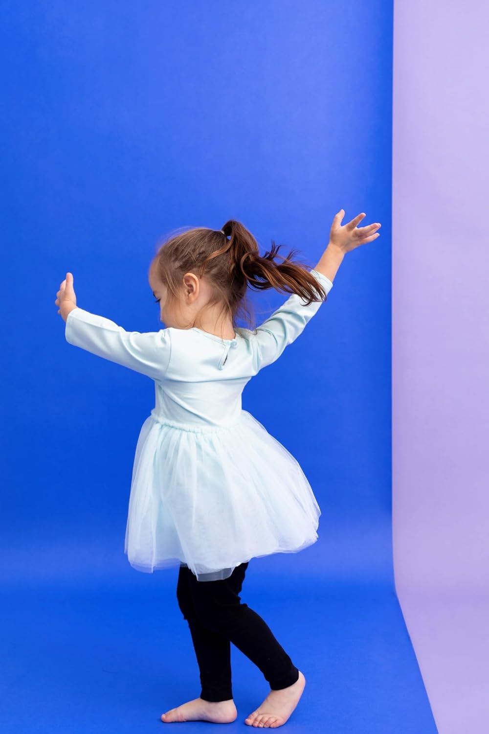 Monica + Andy Girls Organic Long Sleeve Tulle Dress