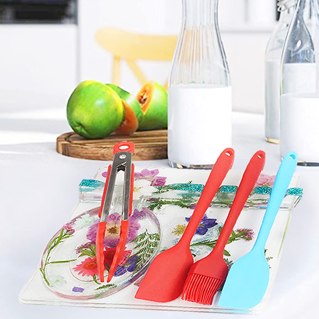 Rolin Roly Spoon Storage Resin Mold Holder Epoxy Mould Multiple Utensil Rest Silicone Molds Kitchenware Organizer Casting Moulds for Kitchen Home Decoration (silicone kitchen tray mold)