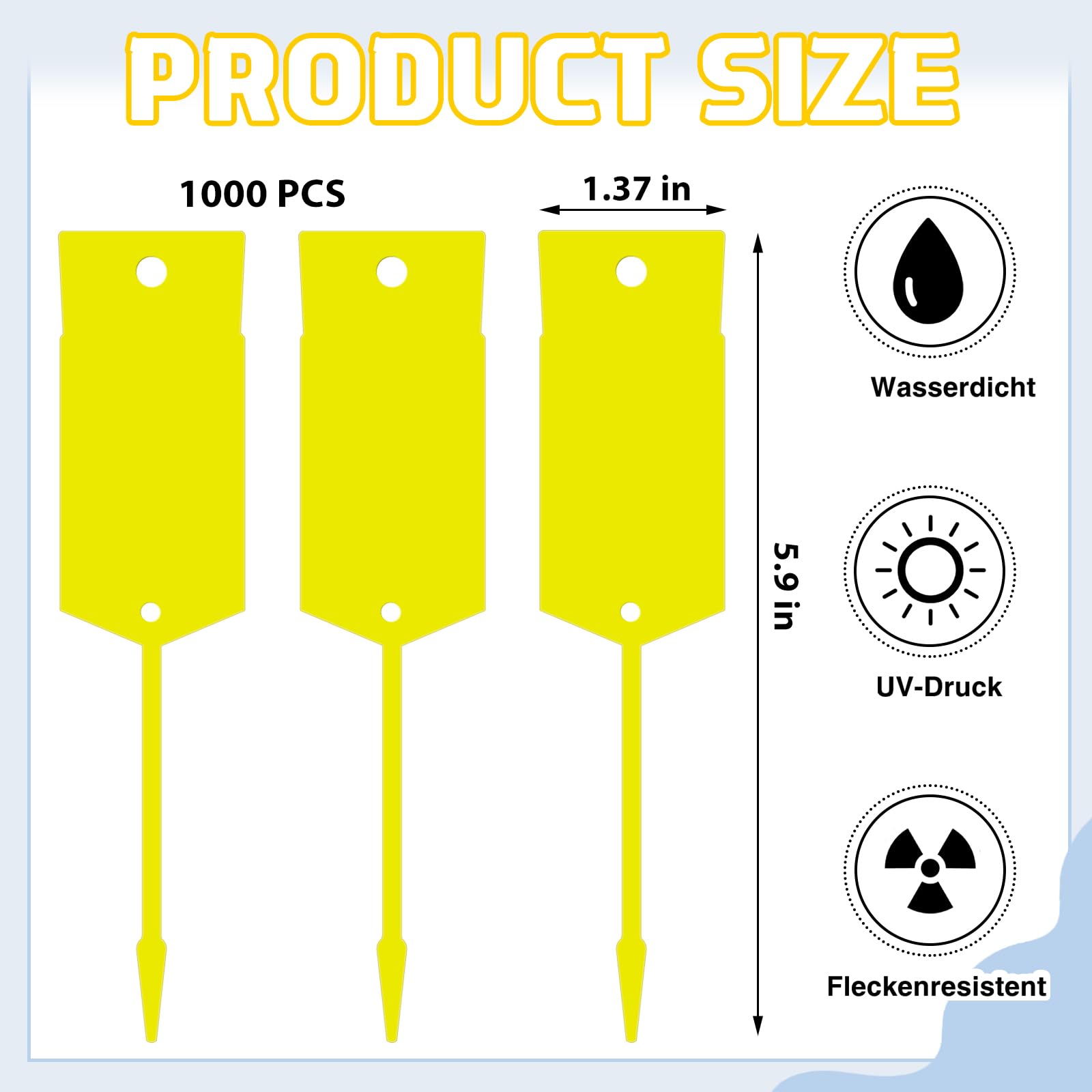 Lewtemi 1000 etichette autobloccanti a forma di freccia identificative, per parti di auto, portachiavi autobloccanti, per riparazione di ufficio, auto, negozi, forniture (giallo, 15,2 x 3,5 cm)