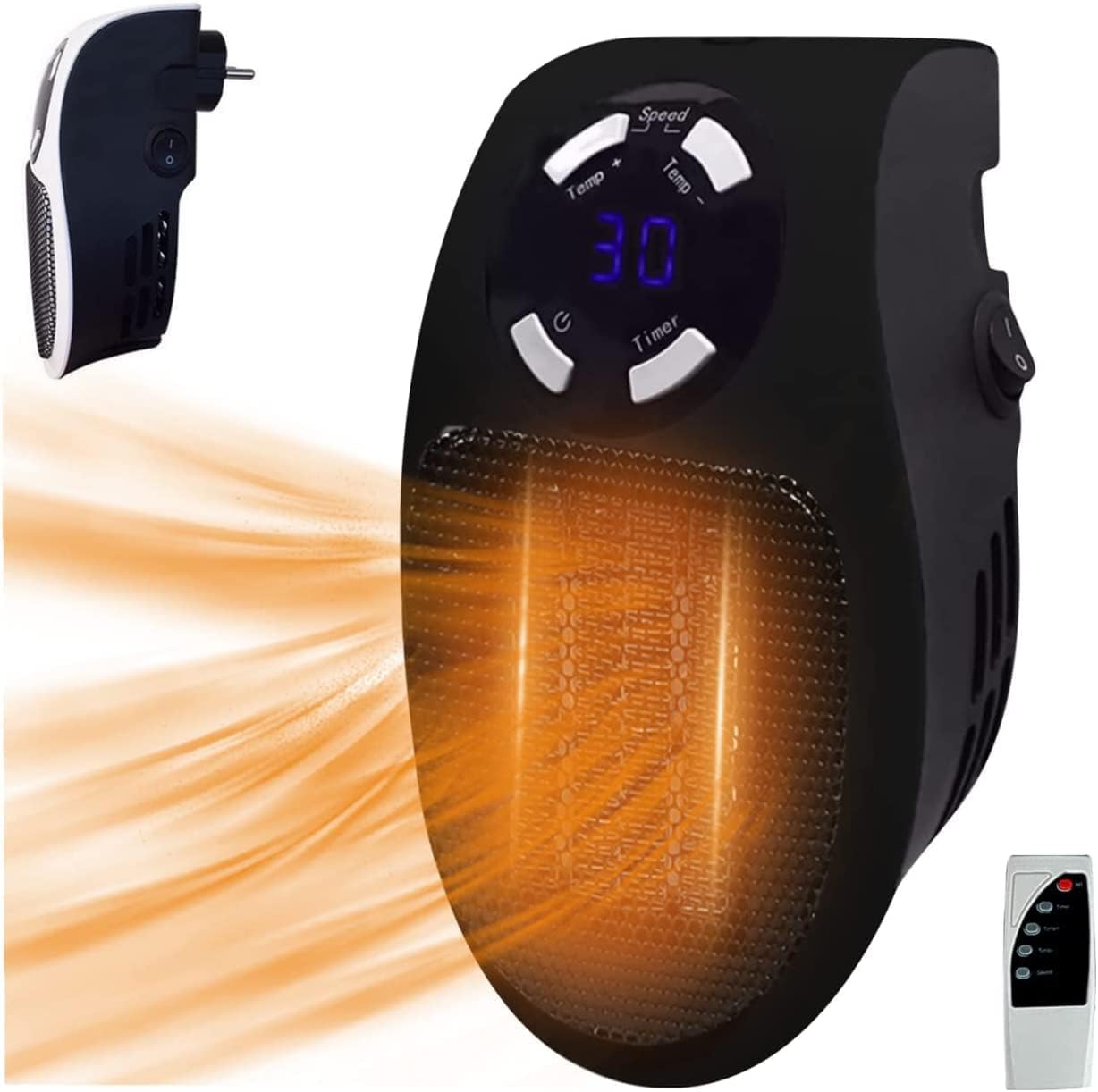 Instaheat Heating Fan 500 W, GULBUNDA Power Upgrade PTC Ceramic Heater, Safeheat Pro X Energy