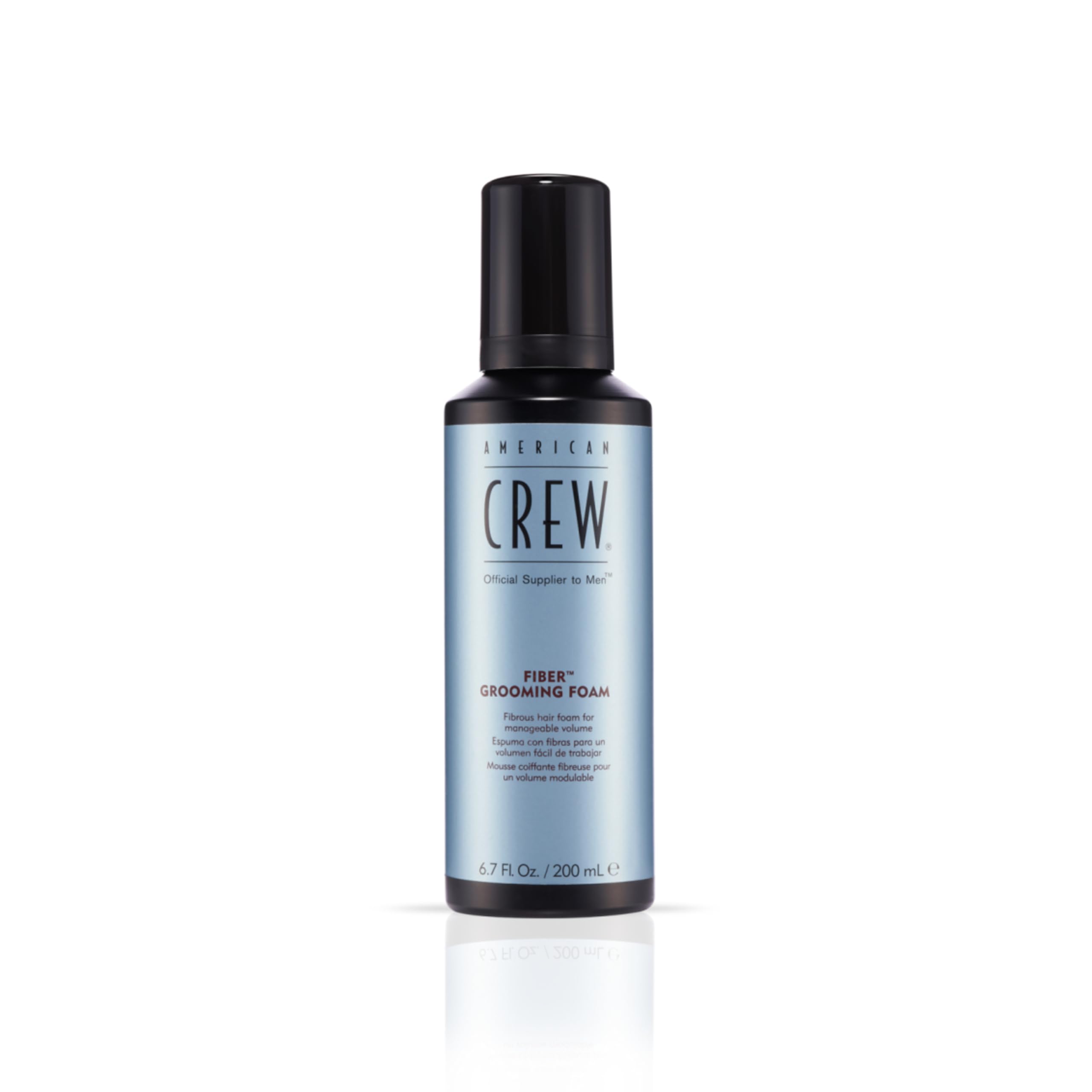American Crew Men's Hair Fiber Grooming Foam, Like Hair Gel, Gift for Him, 6.7 Fl Oz