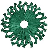 Cyndibands 25 Count Hair Ties (More Colors Available) No-Snag Knotted Ponytail Holders/Bracelets - Forest Green