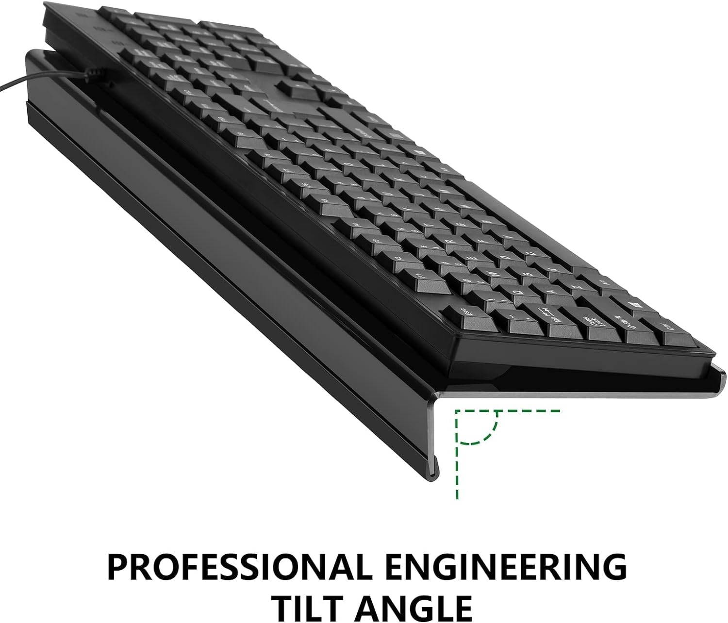 AUNMAS Tastaturständer Aus Acryl - Geneigter Keyboardhalter Für Ergonomisches Arbeiten