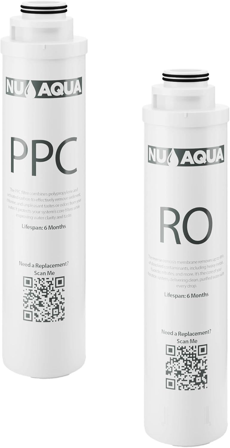 NU Aqua Countertop Reverse Osmosis System Replacement Water Filter - Sediment Carbon Filter - Filtration - For VN-CTRO-AMB