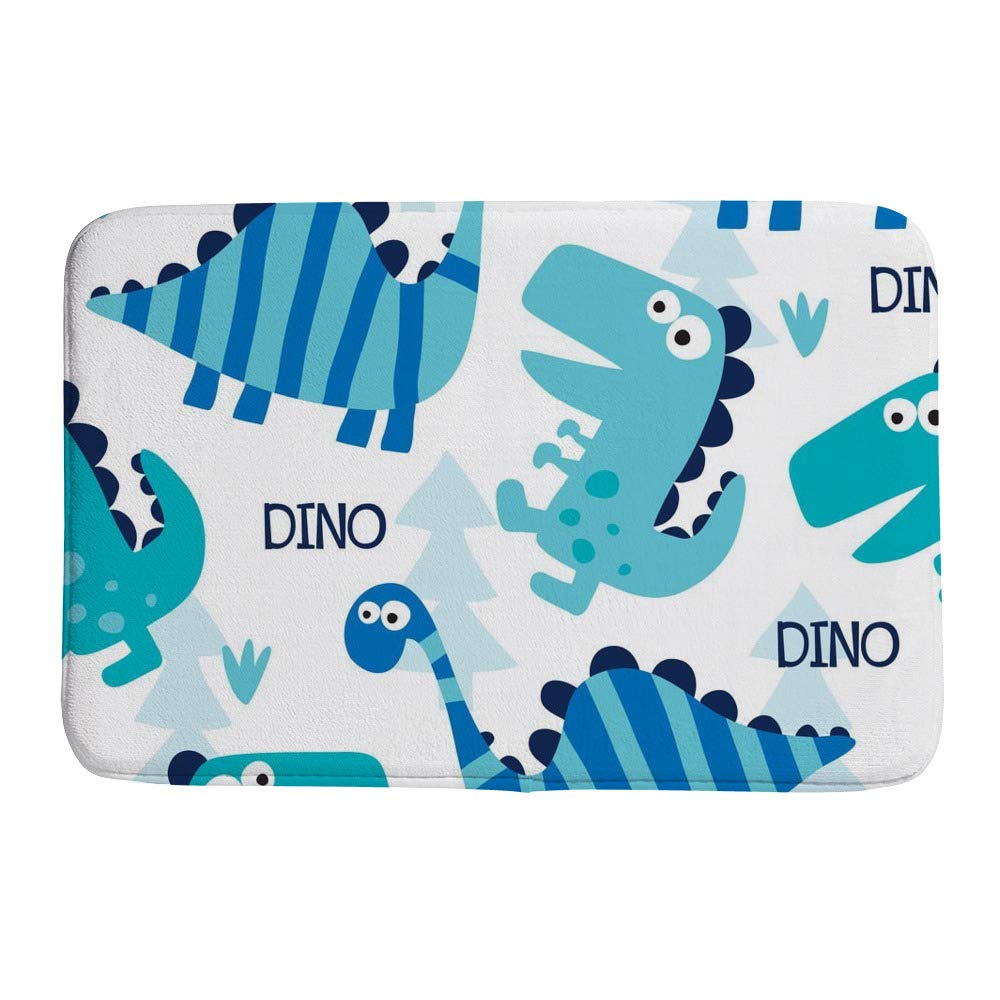 Tapis de bain dinosaure ultra absorbant et lavable en machine pour enfants
