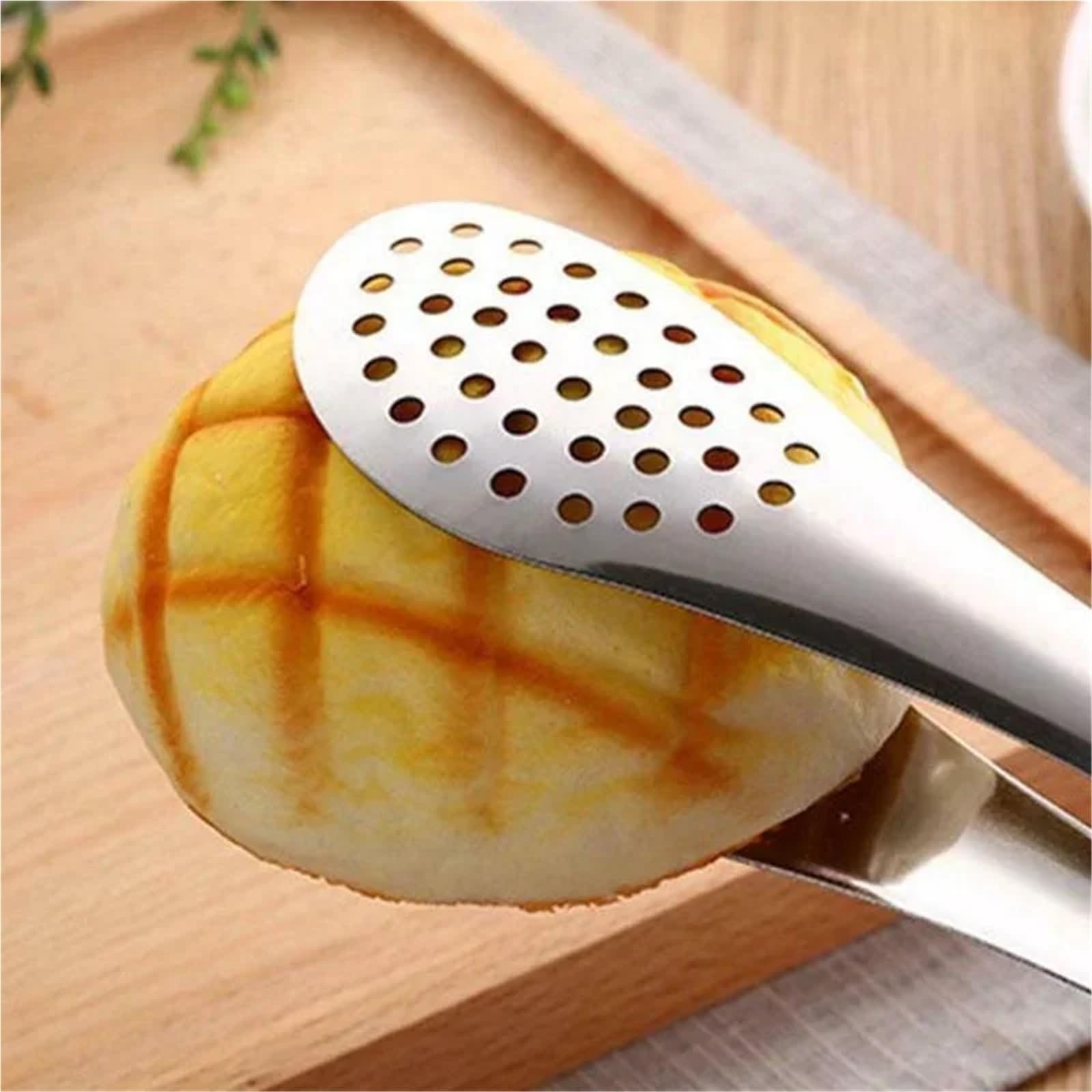 Pinze da barbecue, Pinze da cucina in acciaio inossidabile argento di varie dimensioni(9 inch)