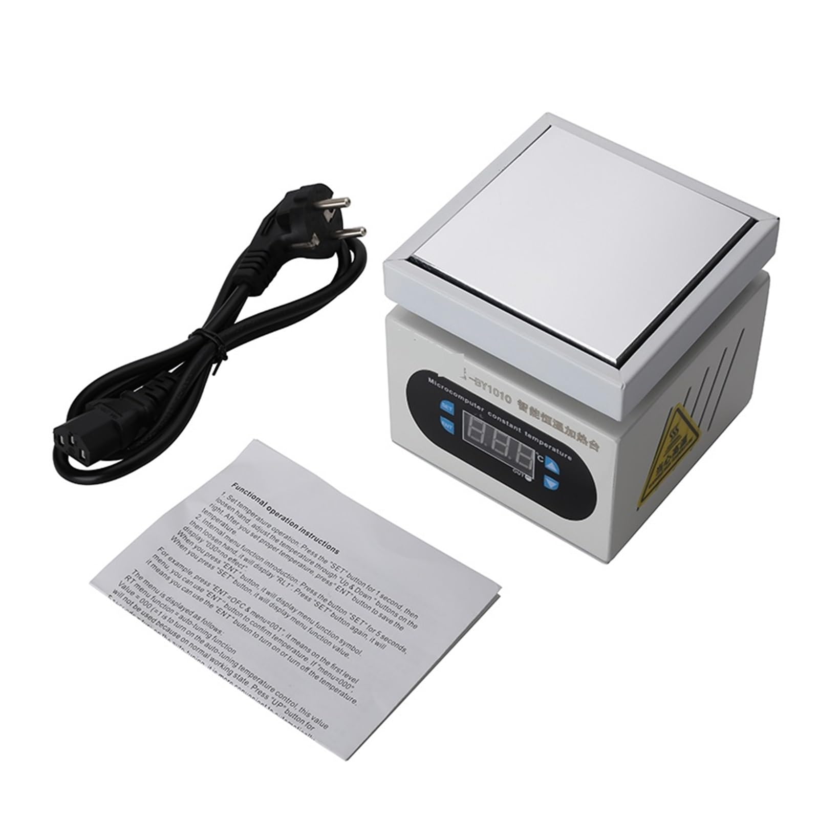Piastra riscaldante per saldatura Stazione di riscaldamento da 350 W Piattaforma di preriscaldamento da tavolo con piastra riscaldante elettronica 0~400 ℃ for la riparazione del touch screen LCD del