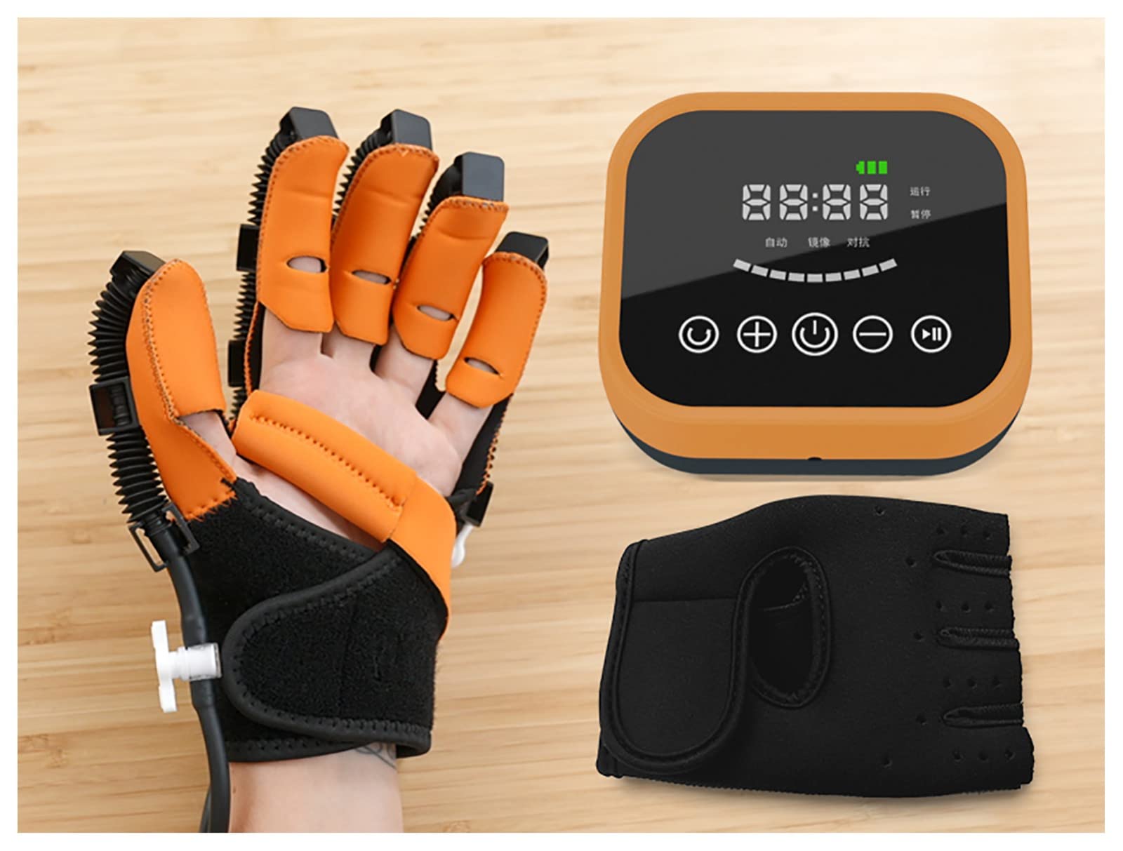 Guantes de robot de rehabilitación Hemiplejía Entrenador de dedos Férula de mano Férula Equipo de entrenamiento de asistencia, Entrenamiento de rehabilitación de muñeca de dedo para pacientes con Mi
