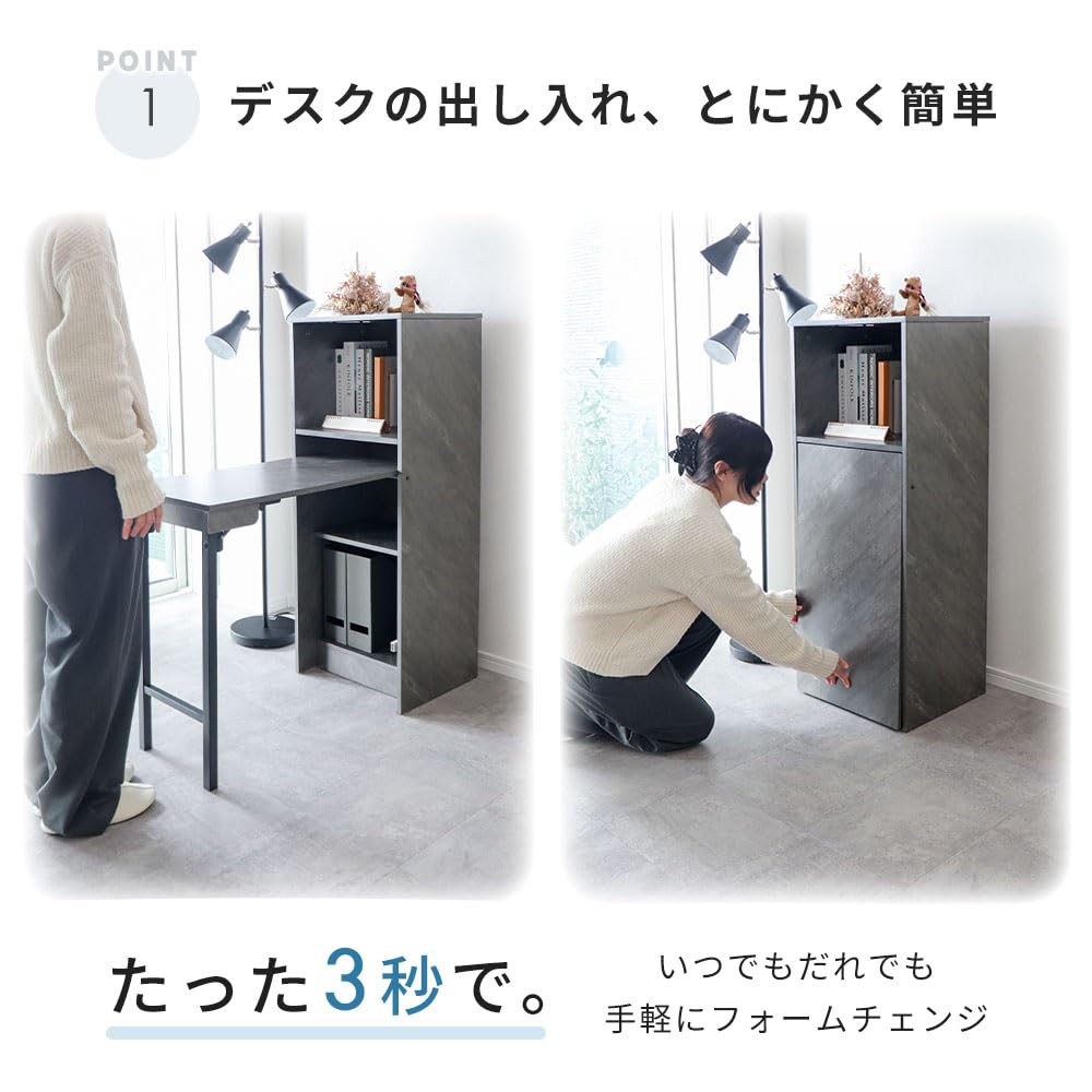 syokougyoページ‼️天板付き Amazon | ヤマソロ デスク 天板収納 折りたたみ 棚付き 机 作業机