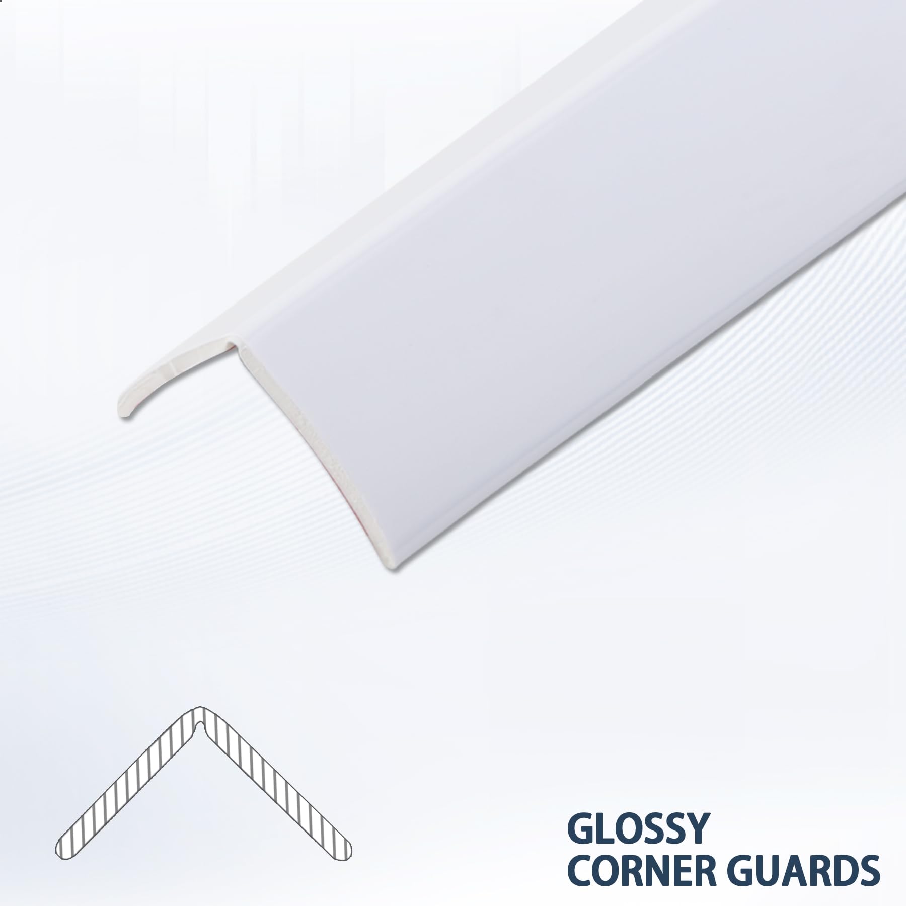 Snapklik.com : Coengwui L-Shaped Corner Guards, Peel And Stick Molding ...