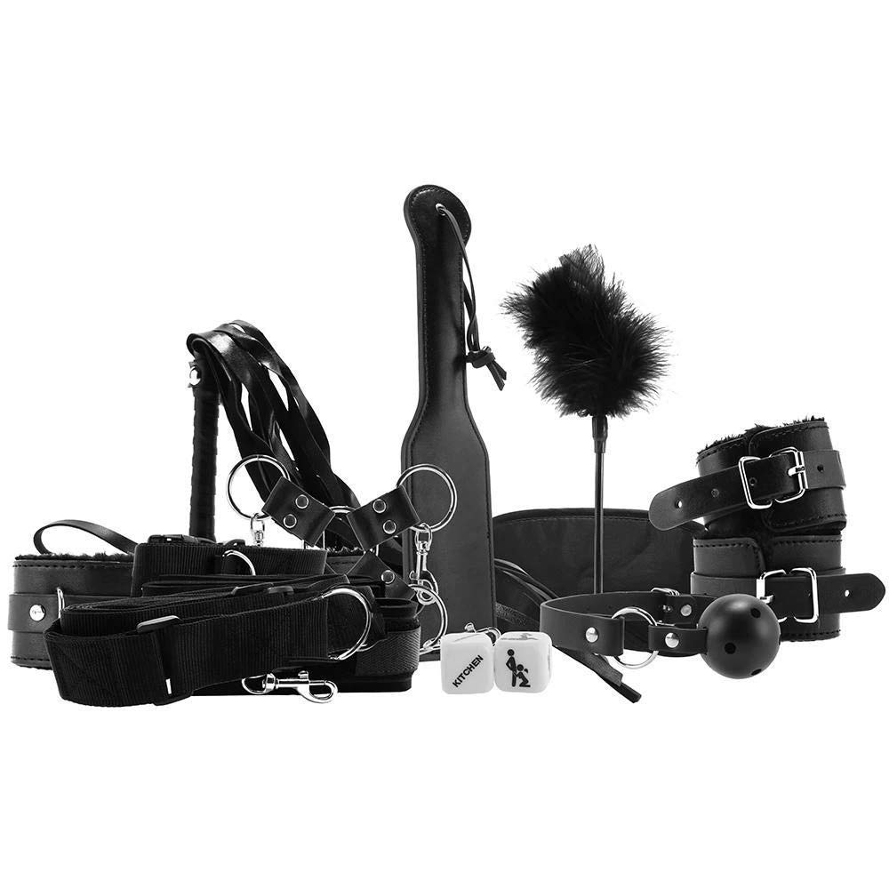 Supreme Bed Bindings Restraint Kit Shots Ouch sangles de lit réglables noires