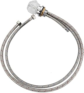 Weirun Salon Shampoo Bed Bowl Basin Backwash Unit Crystal Knob Hot and Cold Faucet Handle Mixing Valve