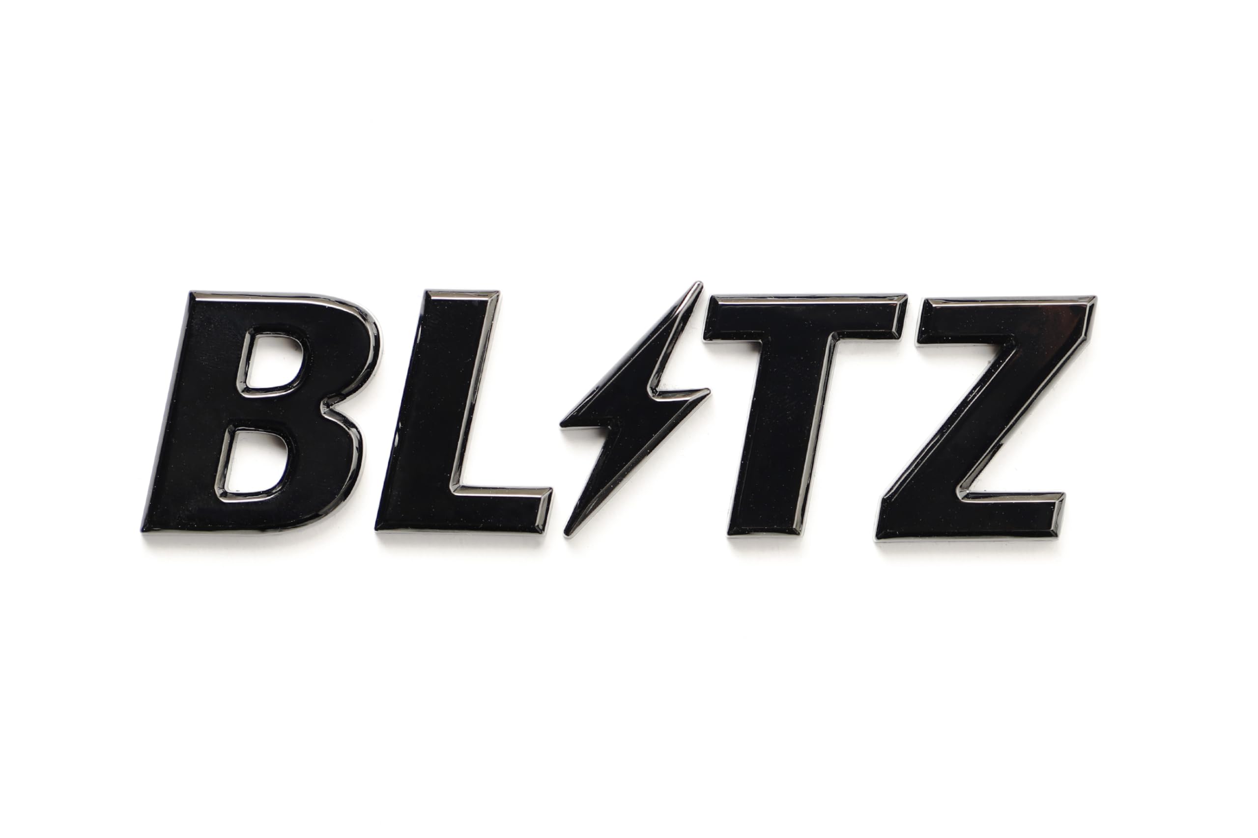 BLITZ 13546 BLITZ LOGO EMBLEM Logo Emblem, Black Chrome : Amazon