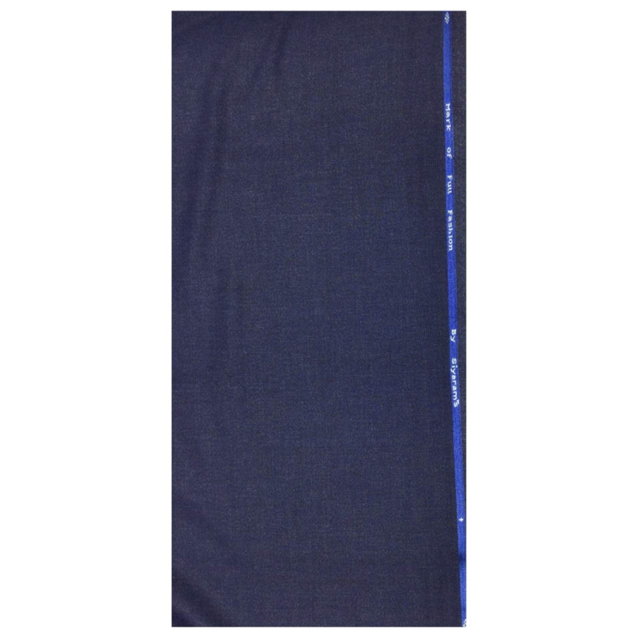 siyaram's Men's Poly Viscose Unstitched 1.3 m Trousers Fabric (Cross Blue, Free Size)-picture-42