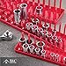 B&C Home Goods Socket Organizers - 6 Piece SAE & Metric Tray Socket Holder - Toolbox Organizers and Storage for ¼, ⅜ and ½ inch Drive Holder for Mechanics