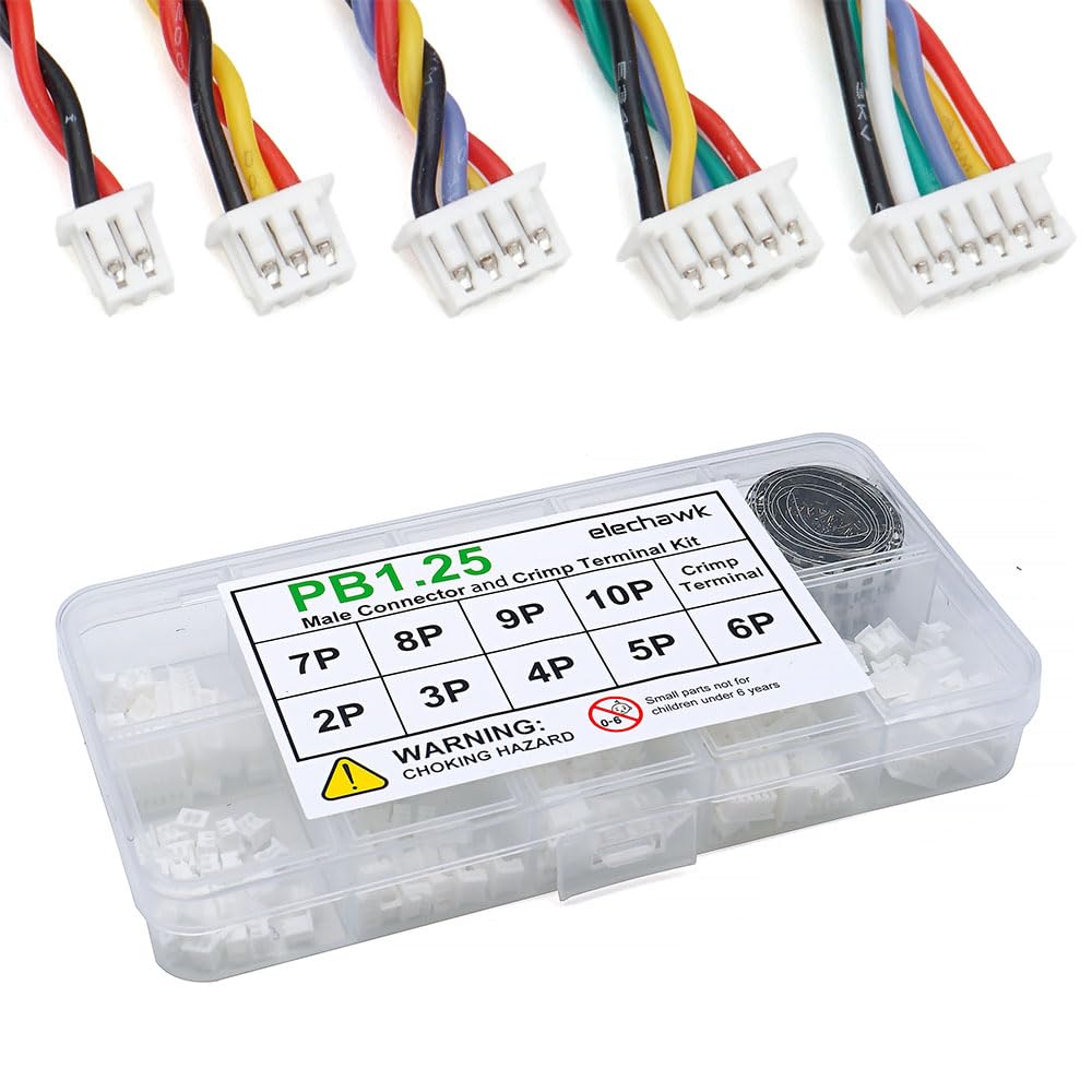 PB1.25 Connectors and Crimp Terminal kit Compatible with Molex PicoBlade Connectors Plugs 1.25mm Pitch for Pixhawk 2.4.8 Drone Flight Controller - Image 3