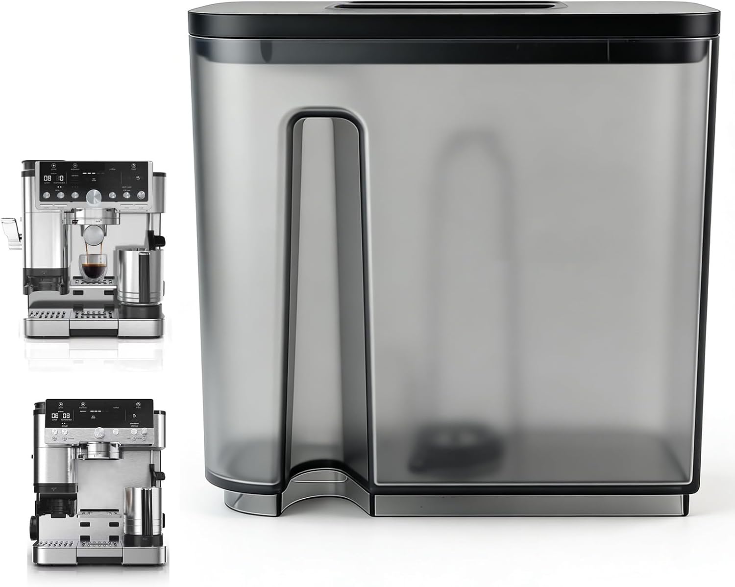 Water Tank with Cover Lid, Replacement Part compatible with Ninja Luxe Cafe ES601, ES655, ES701, ES501, ES502, ES701C Espresso Machines