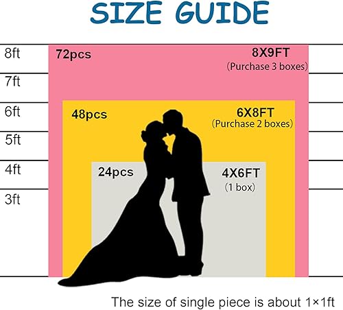 Miniatura 2 de 24 paneles de fondo de pared brillantes, fondos cuadrados de lentejuelas con efecto 6D, fondos de fotos grandes para cumpleaños, graduación, boda,