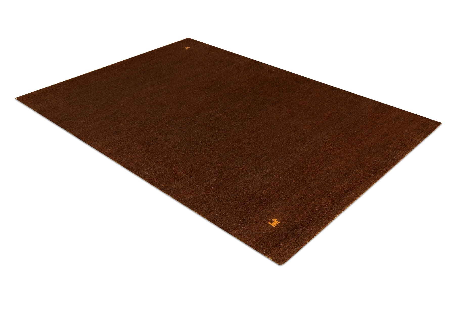 rugsx Tapis GABBEH Loom en Laine Marron - Tapis bohème tissé à la Main, Tapis Oriental en Laine, Tapis de Salon épais et Doux, 72x142 cm