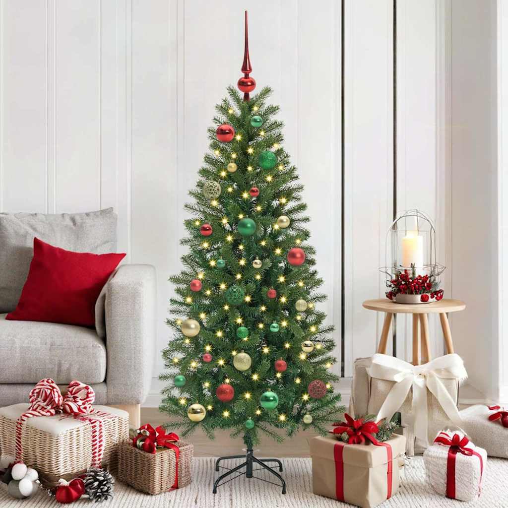 Boules de Noël multicolores Solivagant ensemble 61 pcs plastique pour sapin
