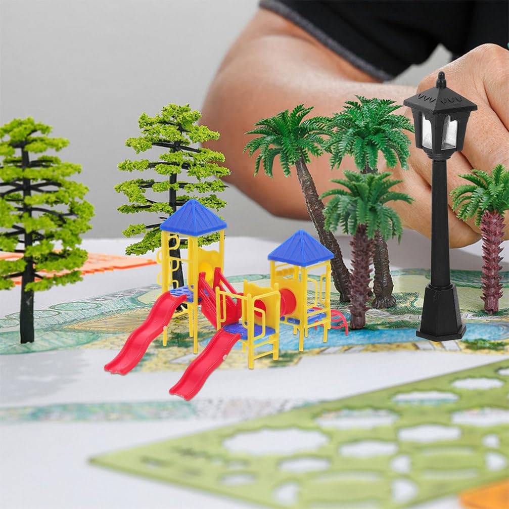 1 Set Miniature Playground Slide Model Plastic Dollhouse Decoration Micro Landscape Ornament for Sand Table and Diy Craft - Image 2