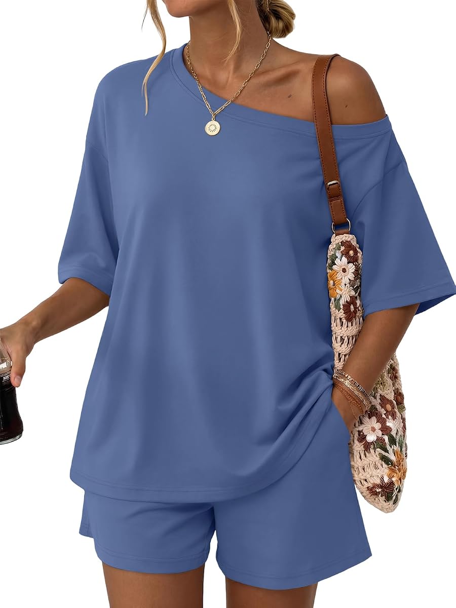 Trendy Queen Womens 2 Piece Summer Shorts Set Lounge Matching 2026 Outfits