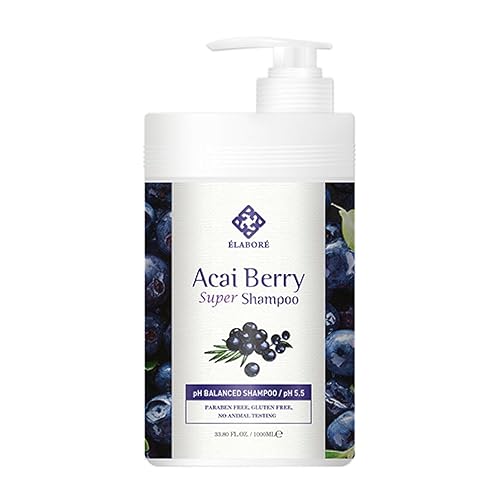 Elabore Acai Berry Super Hair Shampoo - Sin sulfato 33.80fl.oz/ 33.8 fl oz