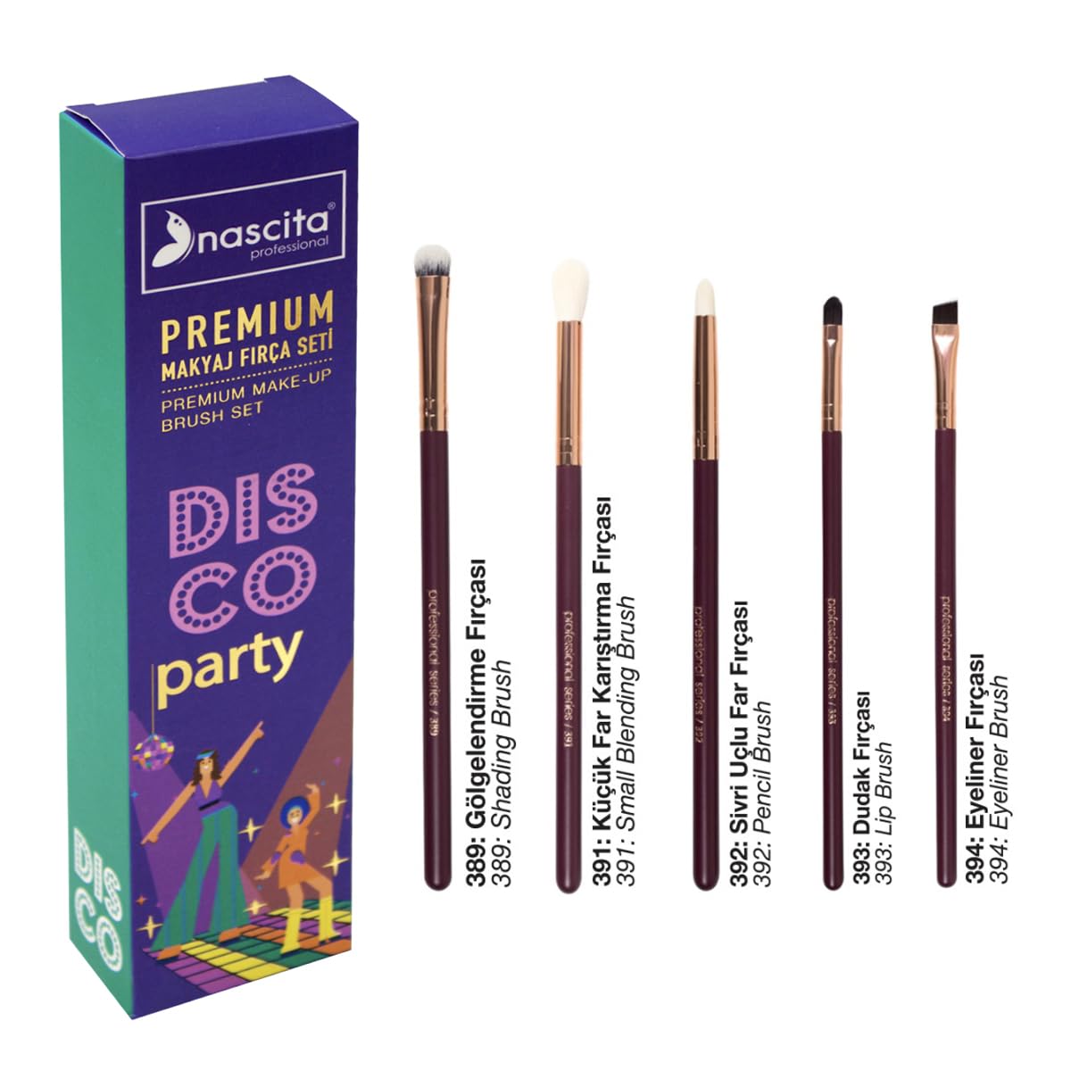 nascita Premium Göz Makyaj Fırça Seti - 01