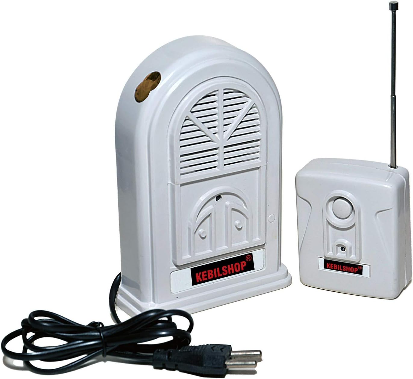 KEBILSHOP Long Range Wireless Heavy Duty Remote Bell, Calling Bell for Office , Home and Commercial use