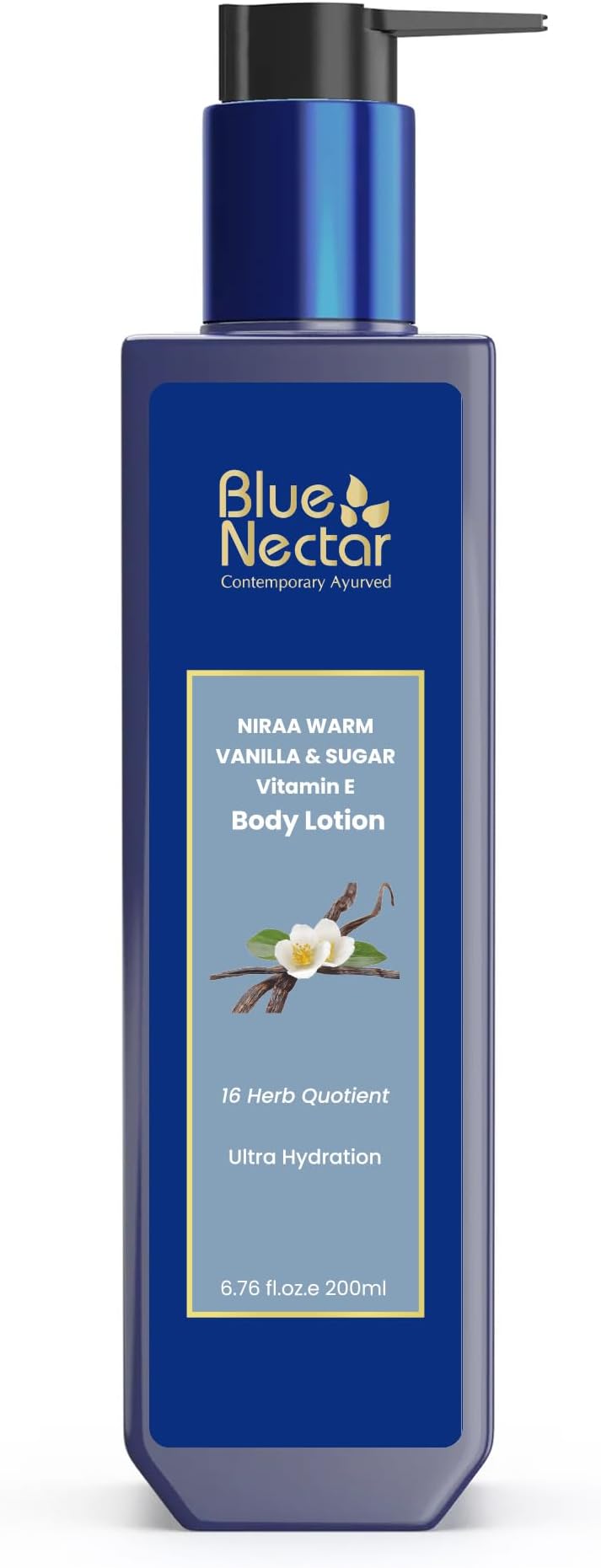 Shea Butter Warm Vanilla and Sugar Body lotion Cream with Vitamin E for Ultra Hydration (12 Herbs, 200 ml)