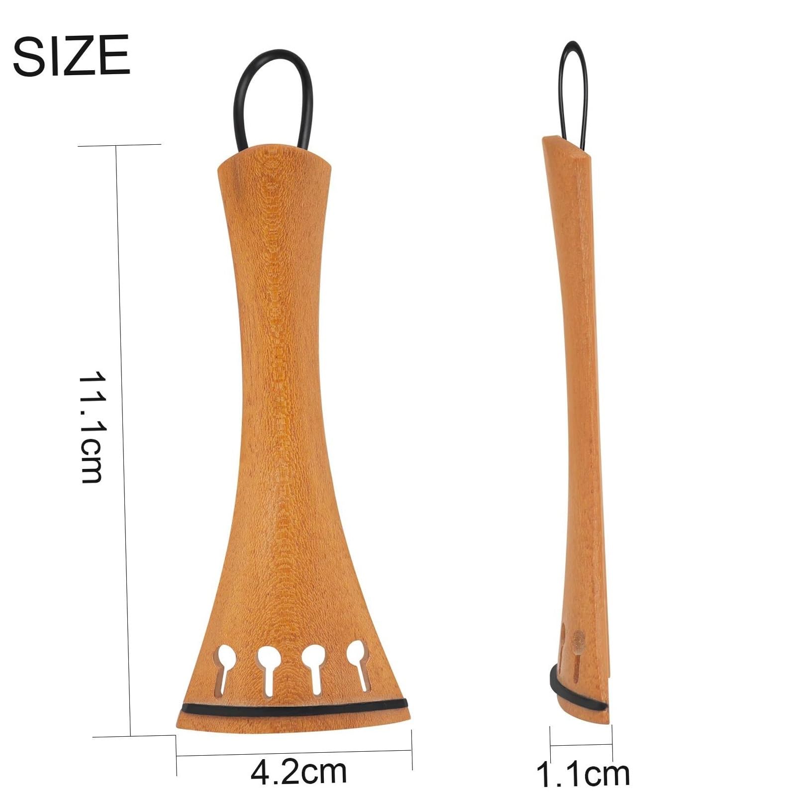Części skrzypiec 4/4 Skrzypcowy Strunnik Jujube Wood Struna Jednoczęściowa Płyta Z Tailgutem Części Strunnika(5 Pcs)