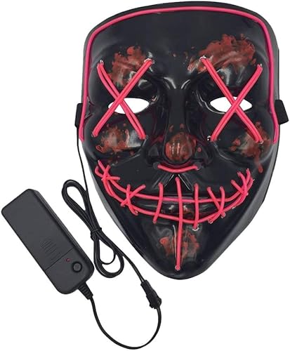 Máscara con luz LED estilo cosplay, para festivales, fiestas, Halloween disponible en Yaxa Venezuela