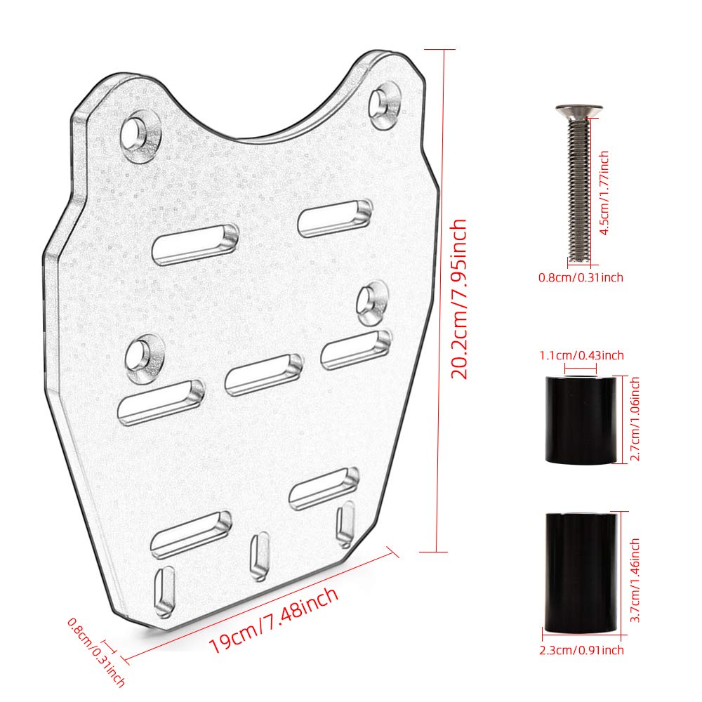 Portapacchi posteriore per moto Portapacchi per moto in lega di alluminio CNC Supporto portapacchi PCX 125 150 2014 2019 (Grigio)