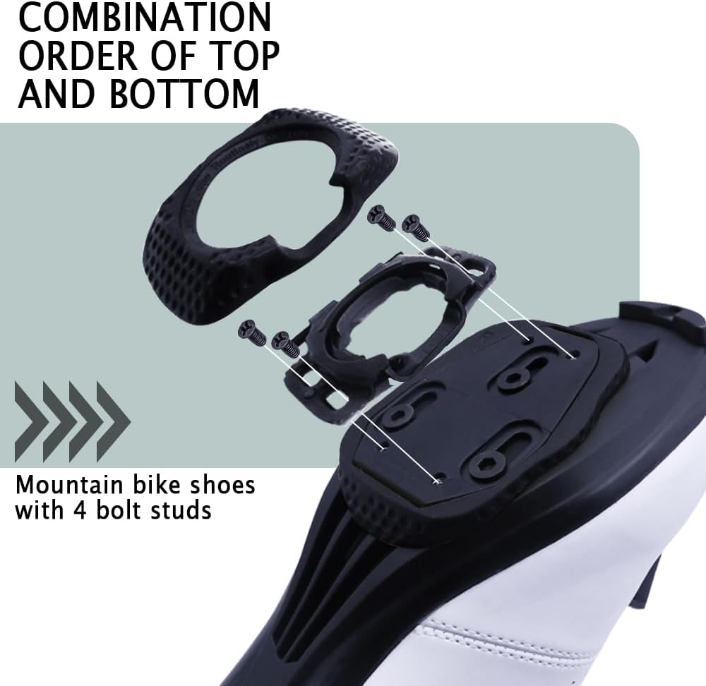 New Wahoo Speedp Zero Aero Walkable Cleats for Clipless Road Pedals w/Hardware (C)