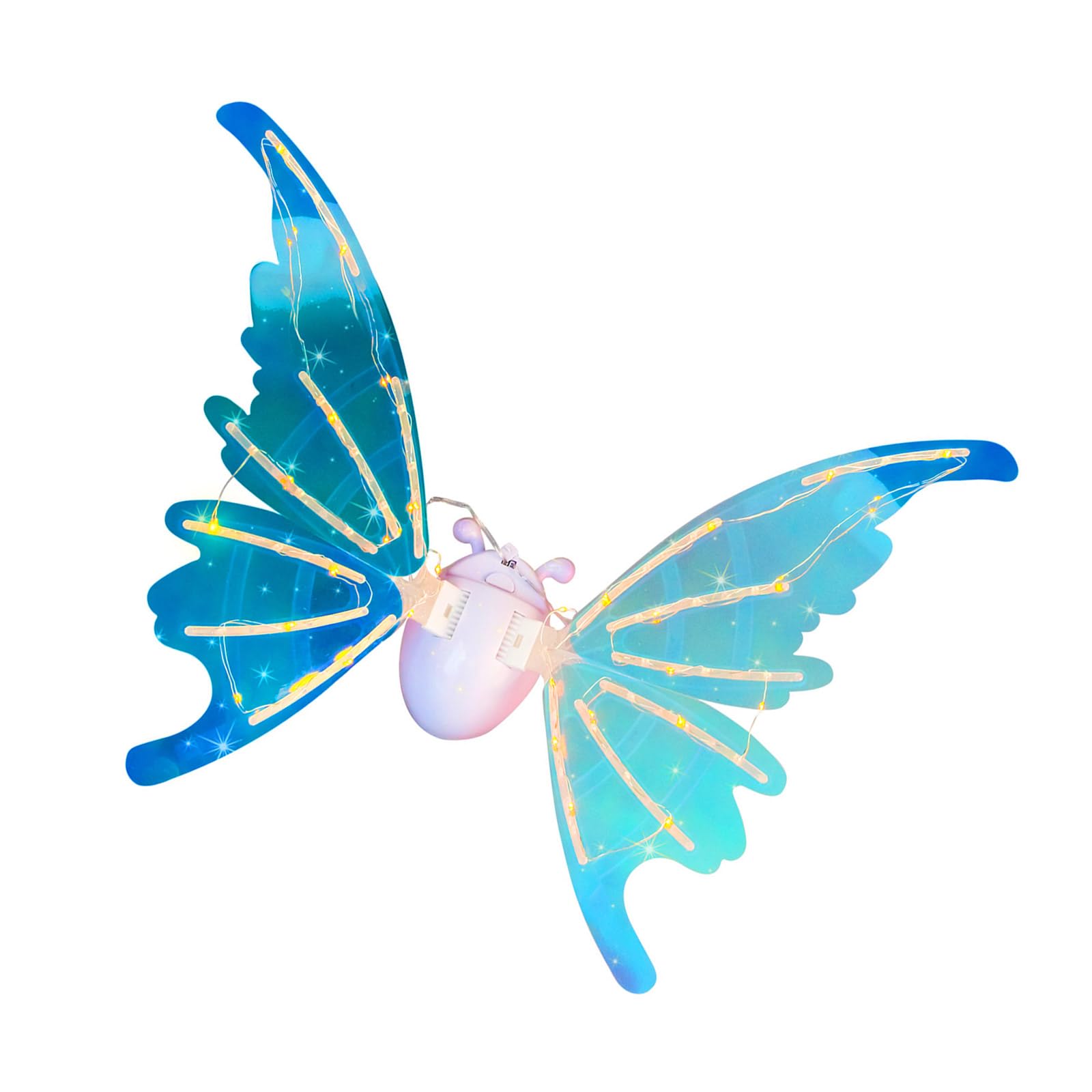 carotoe LED Light Up Electric Moving Butterfly Wing Party Costume Accessory for Girls Stylish Cosplay Accessories Supplies Butterfly Wing