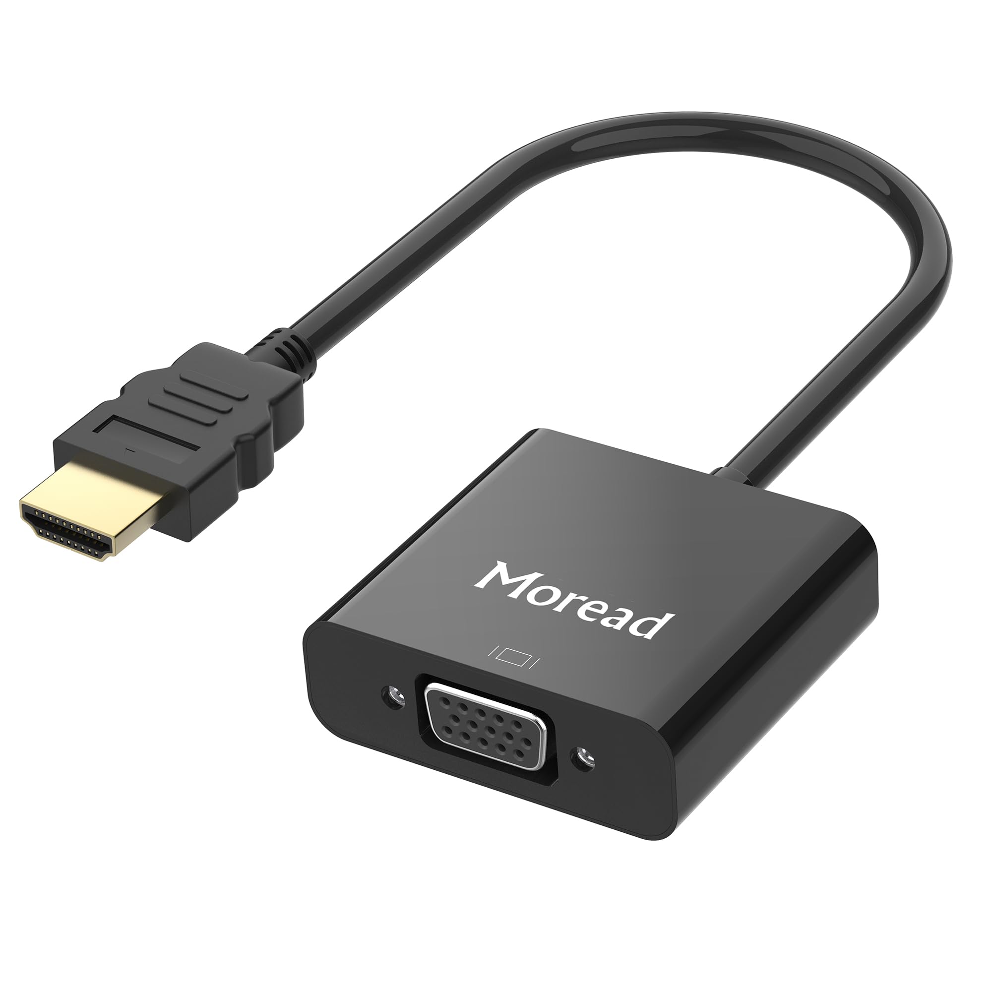 Sponsored Ad - HDMI to VGA with Audio, Gold-Plated Active HDMI to VGA Adapter (Male to Female) with Micro USB Power Cable & 3.5mm Audio Cable for PS4, MacBook Pro, Mac mini, Apple TV and More - Black