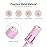 MelodySusie Crystal Top Mandrel Bit for Nails, 3/32\'\' Easy Off Nail Drill Bits for Sanding Bands, Suitable for Acrylic Nails Gel Manicures and Pedicures, Rose PinK