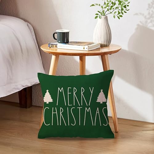 Miniatura 2 de Fundas de almohada rojas de Feliz Navidad, decoraciones de vacaciones de invierno, árbol de Navidad, copo de nieve, decoración de Navidad,
