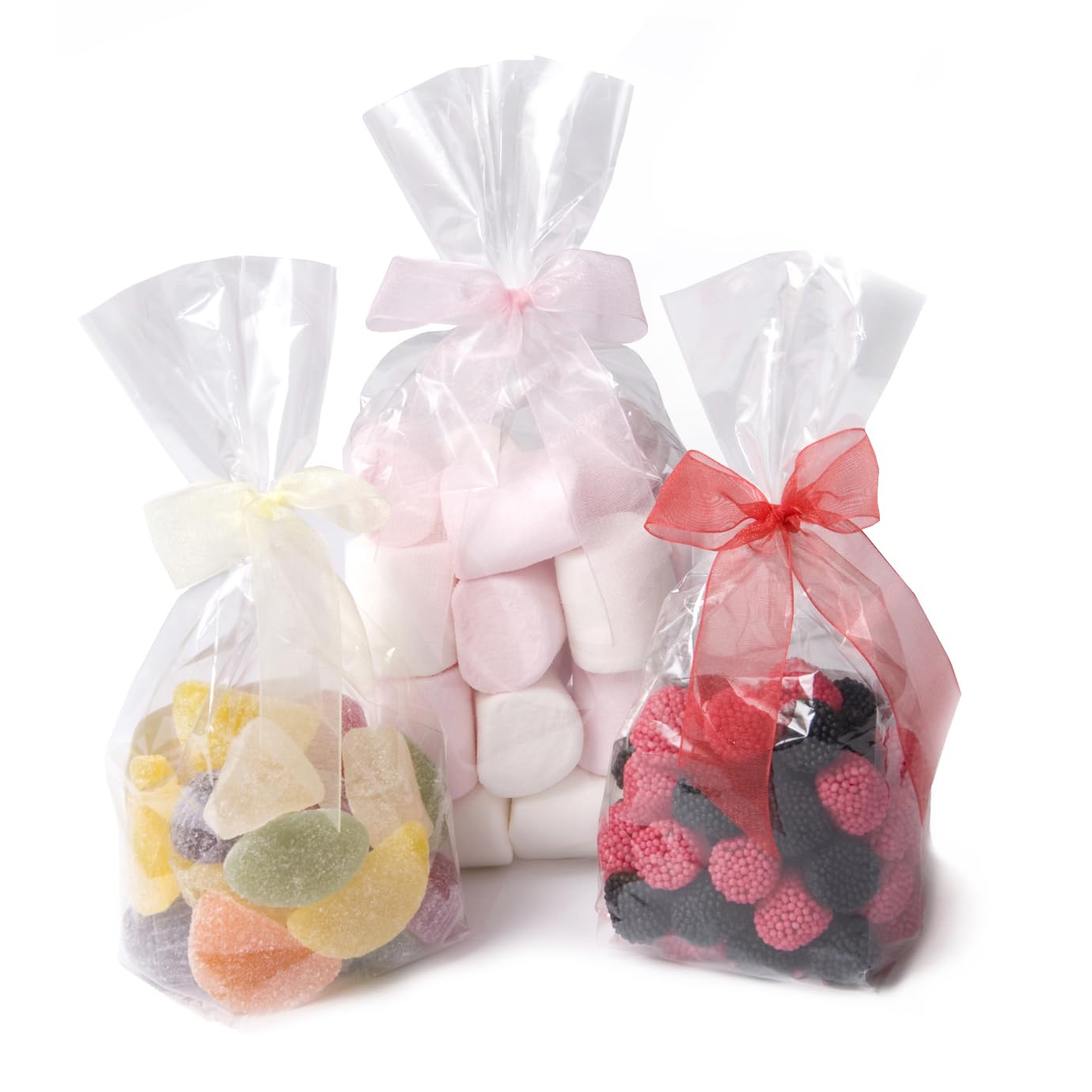 Cellophane Block Bottom Sweet Bags 3.75" x 6.5" x 1.5" / 95mm x 165mm x 39mm - Pack of 500