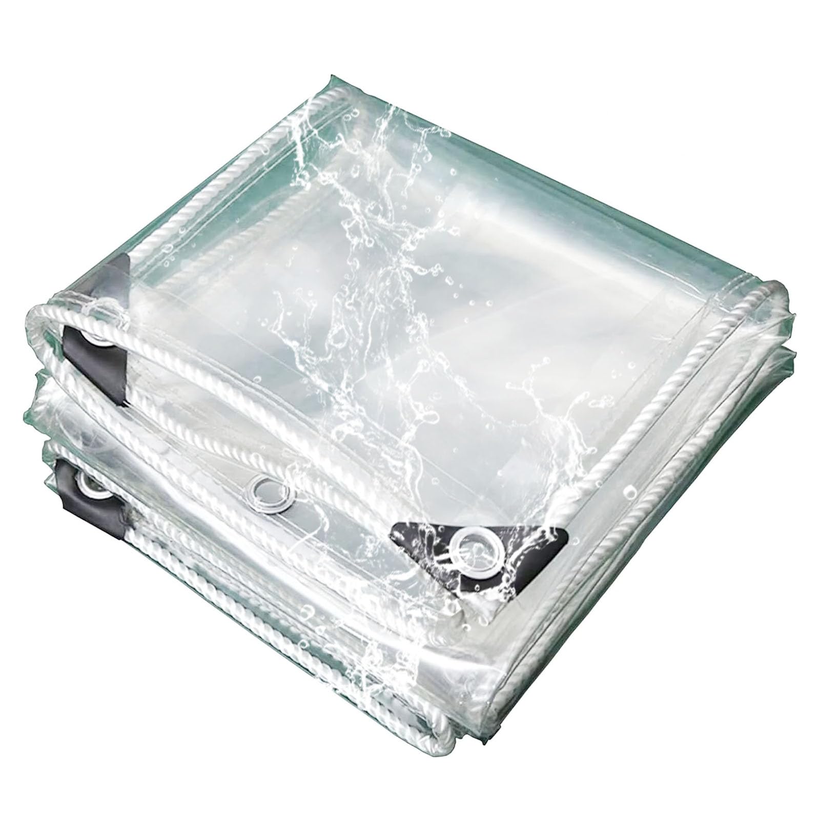 Lona transparente multiusos para proteger tu piscina y muebles de terraza