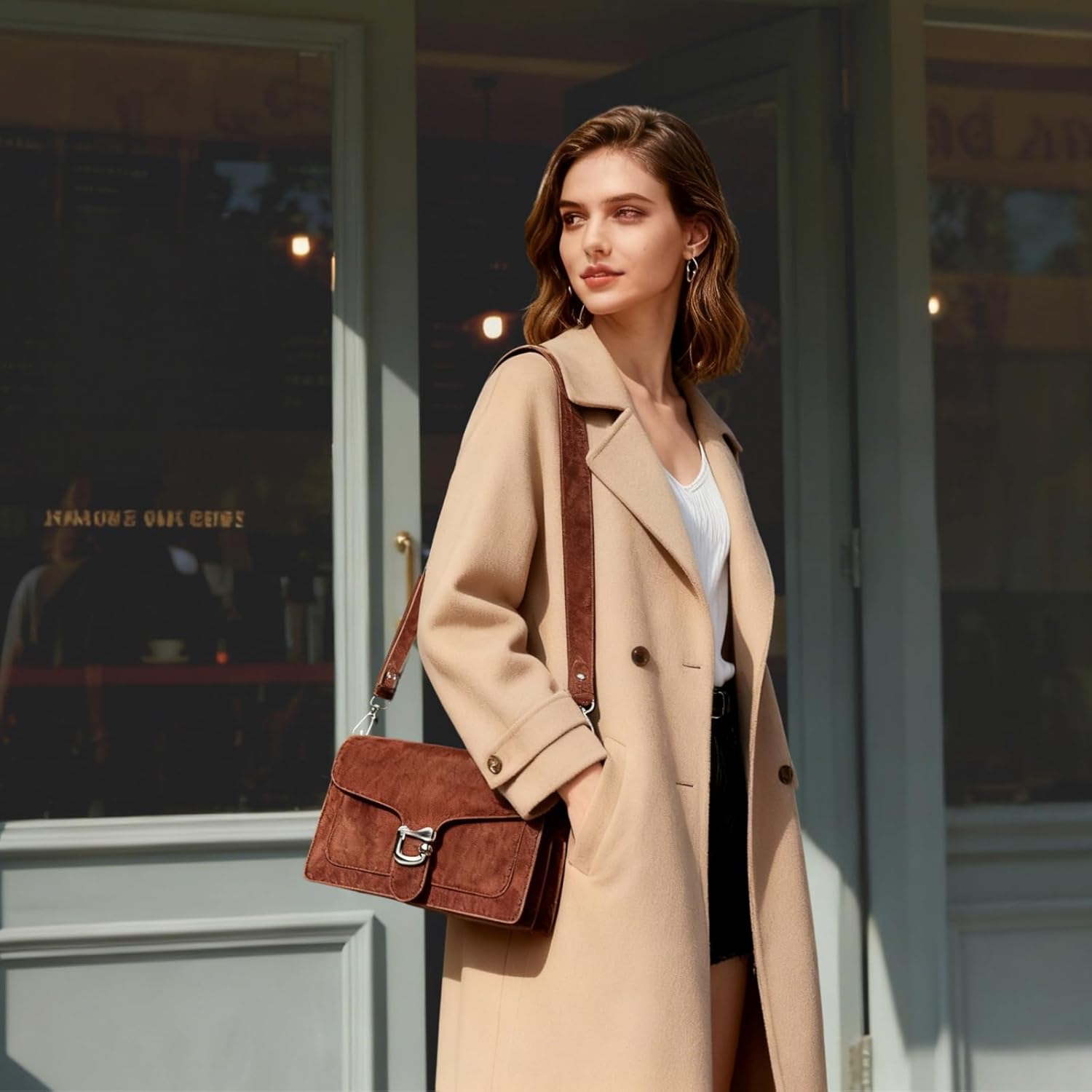 Travistar Crossbody Bags for Women Trendy - Small Cross Body Purse Shoulder Bag Leather Handbags Evening Clutch with 2 Straps - Image 9