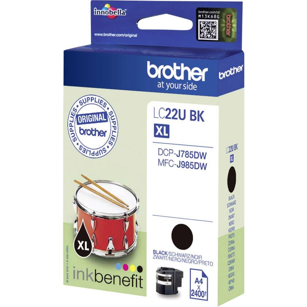 Brother LC-22UBK cartuccia d'inchiostro Originale Resa elevata (XL) Nero