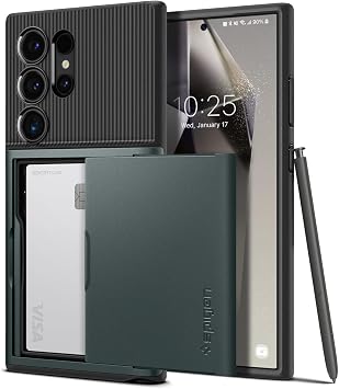 Spigen Galaxy S24 Ultra Case, Slim Armor CS Abyss Green