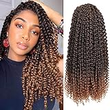 16 Inch Passion Twist Crochet Hair Bohemian Water Wave for Passion Twist Crochet Braiding Hair Pre...