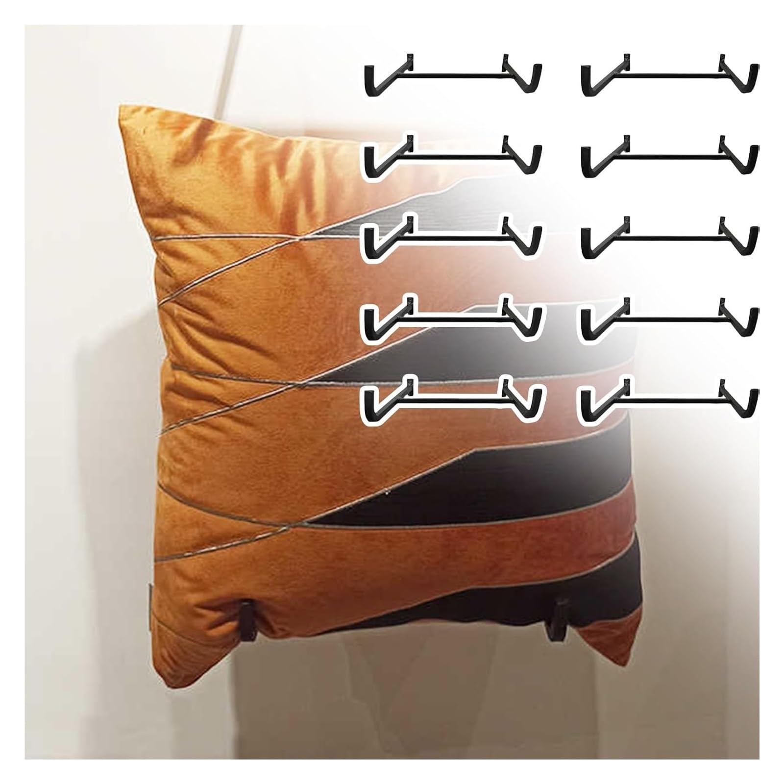 Espositore per Cuscini, Contenitore per Cuscini, espositore per Cuscini Decorativo, Contenitore per Cuscini da Appendere per espositore per Cuscini al Dettaglio (10 Pezzi)