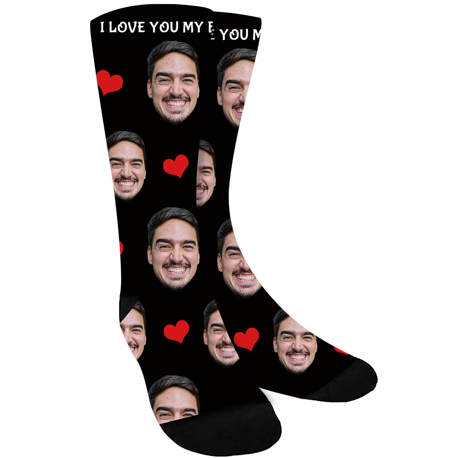 iDIY Calcetines personalizados con foto - calcetines divertidos Regalos personalizados con foto para mujeres y hombres, regalos divertidos para cumpleaños y Navidad