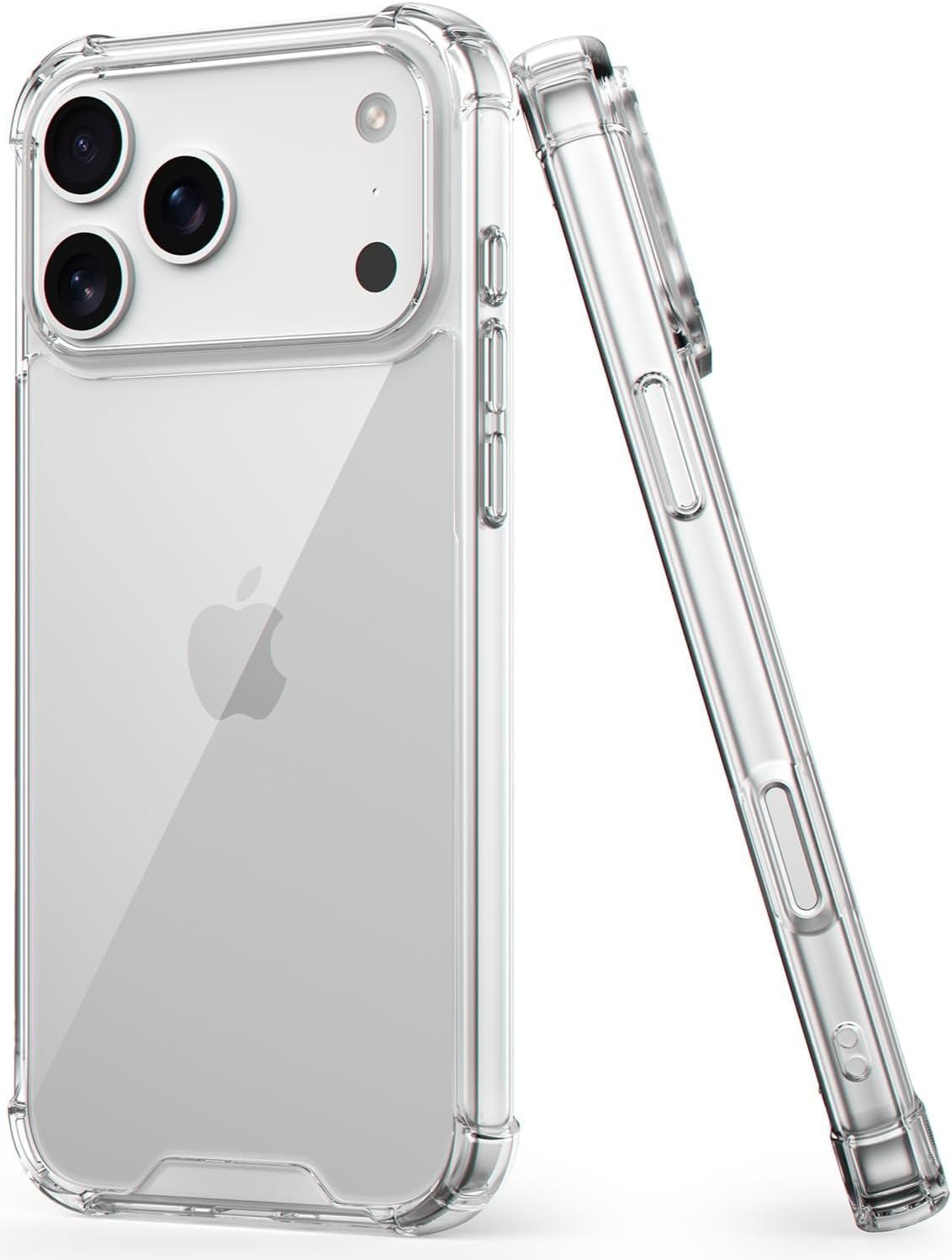 EGOTUDE for iPhone 17 Pro Case, Shockproof Hard Back Anti-Scratch Transparent Cover