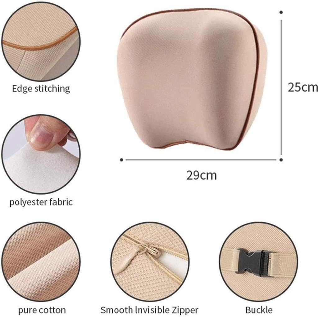 JSEIAJB Car Headrest Pillow Memory Foam - Neck Pillow Support for Driving Adjust Height
