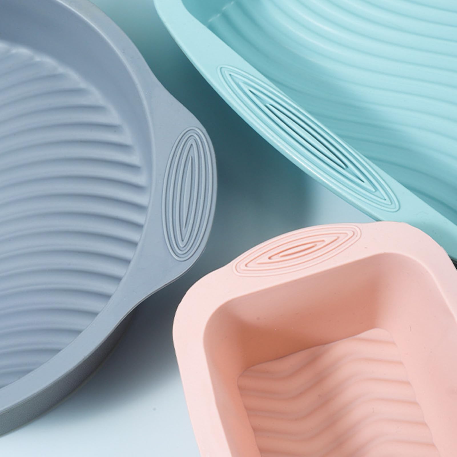 Lot De 30 Moules à Pâtisserie En Silicone - Moules à Gâteaux, Plaque De Cuisson, Moule à Beignets, Moule à Muffins En Silicone Et Lot De 24 Moules à Cupcakes En Silicone (Gris)